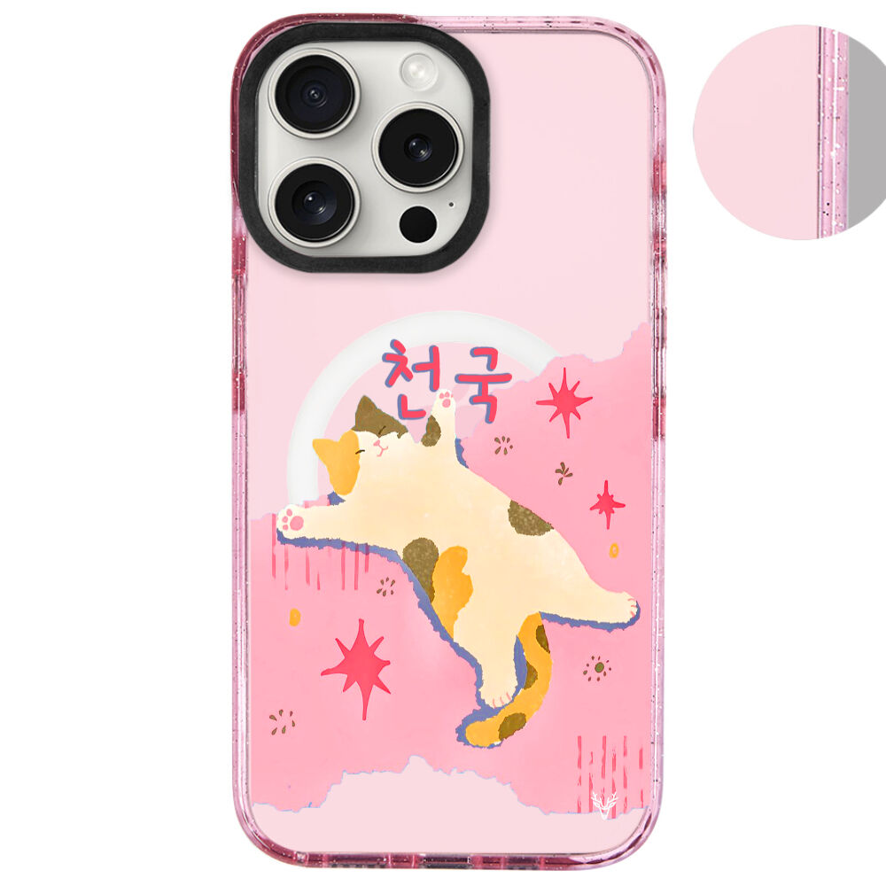 MagsafeliArtycaseSimliPembe