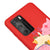 Huawei P40 Cat Sleeping Telefon Kılıfı - Renkli Silikon - Kırmızı