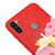 Samsung M11 Cat Sleeping Telefon Kılıfı - Renkli Silikon - Kırmızı