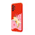 Samsung A23 Cat Sleeping Telefon Kılıfı - Renkli Silikon - Kırmızı