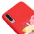Samsung A70 Cat Sleeping Telefon Kılıfı - Renkli Silikon - Kırmızı