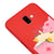 Samsung J6 Plus Cat Sleeping Telefon Kılıfı - Renkli Silikon - Kırmızı