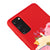 Samsung S20 Cat Sleeping Telefon Kılıfı - Renkli Silikon - Kırmızı