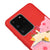 Samsung S20 Ultra Cat Sleeping Telefon Kılıfı - Renkli Silikon - Kırmızı