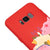 Samsung S8 Plus Cat Sleeping Telefon Kılıfı - Renkli Silikon - Kırmızı