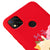 Xiaomi Redmi 9c Cat Sleeping Telefon Kılıfı - Renkli Silikon - Kırmızı