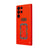 Samsung S22 Ultra Good Luck Happiness Telefon Kılıfı - Renkli Silikon - Kırmızı