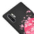 Samsung Note 10 Plus Sakura Sunset Telefon Kılıfı - Renkli Silikon - Siyah