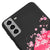 Samsung S21 Plus Sakura Sunset Telefon Kılıfı - Renkli Silikon - Siyah