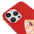 iPhone 13 Pro Slant Eyes Telefon Kılıfı - Renkli Silikon - Kırmızı