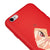 iPhone 6S Slant Eyes Telefon Kılıfı - Renkli Silikon - Kırmızı