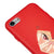 iPhone 7 Slant Eyes Telefon Kılıfı - Renkli Silikon - Kırmızı