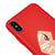 iPhone XS Slant Eyes Telefon Kılıfı - Renkli Silikon - Kırmızı