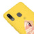 Samsung A20 Slant Eyes Telefon Kılıfı - Renkli Silikon - Sarı