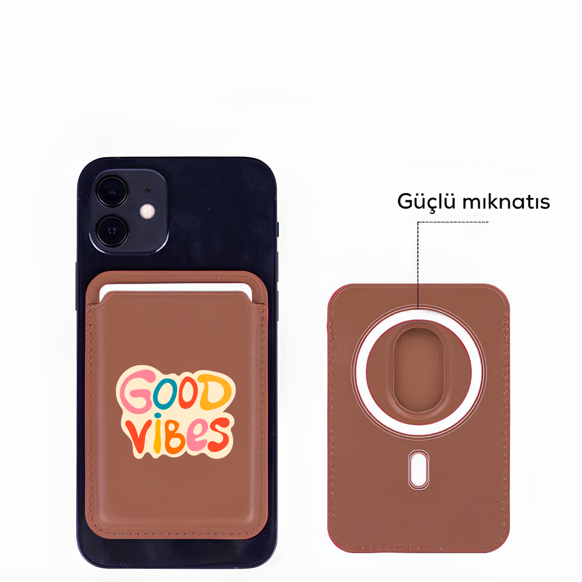 Apple iPhone Good Vibes Colors Cardsafe Kartlık