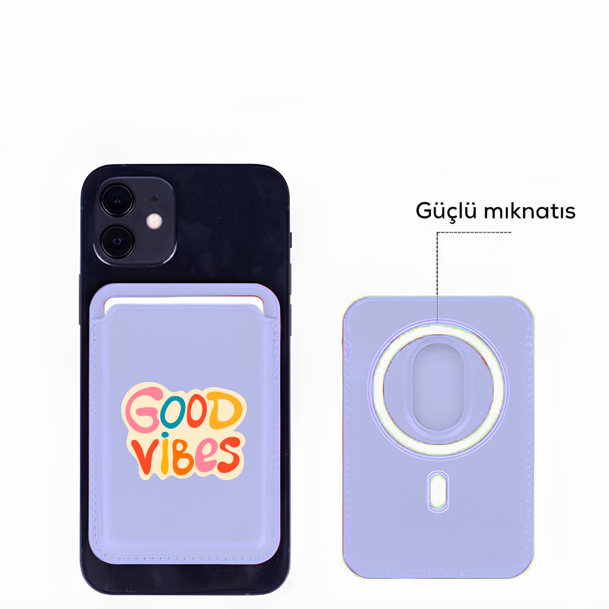 Apple iPhone Good Vibes Colors Cardsafe Kartlık