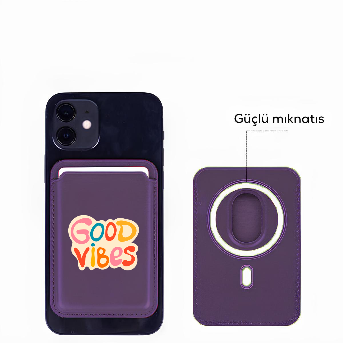 Apple iPhone Good Vibes Colors Cardsafe Kartlık
