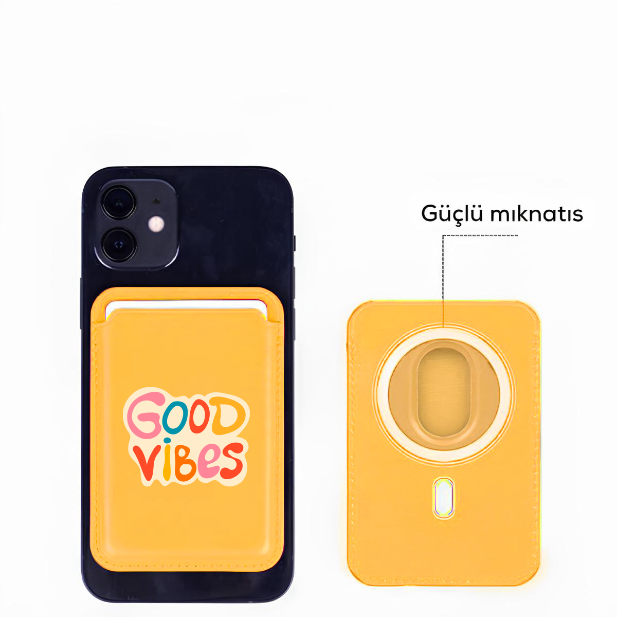 Apple iPhone Good Vibes Colors Cardsafe Kartlık