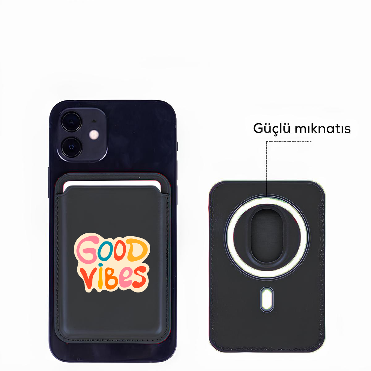 Apple iPhone Good Vibes Colors Cardsafe Kartlık
