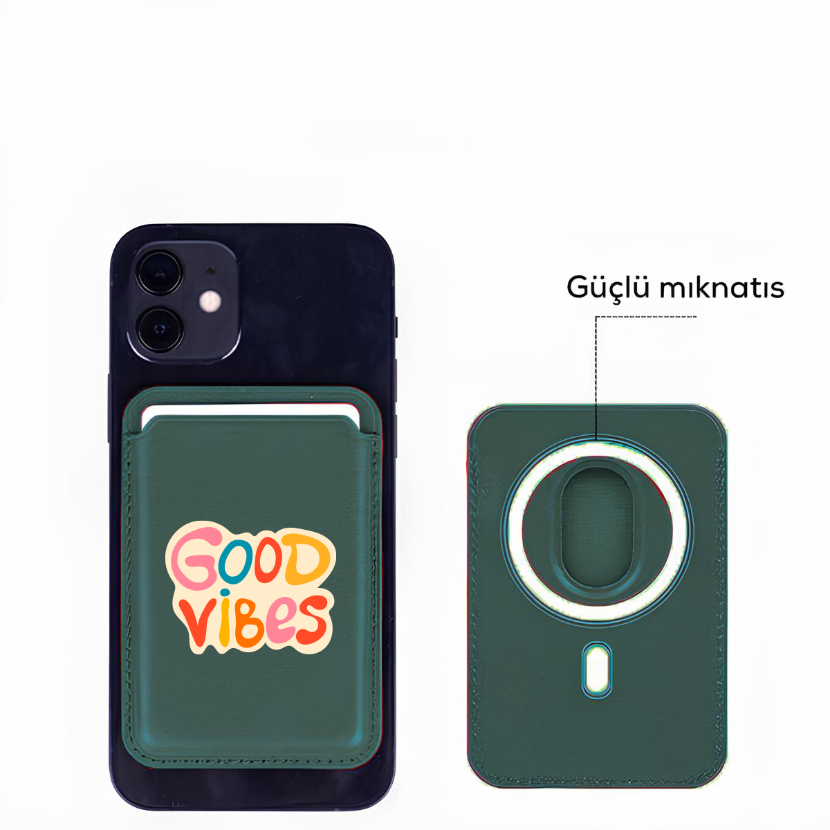 Apple iPhone Good Vibes Colors Cardsafe Kartlık