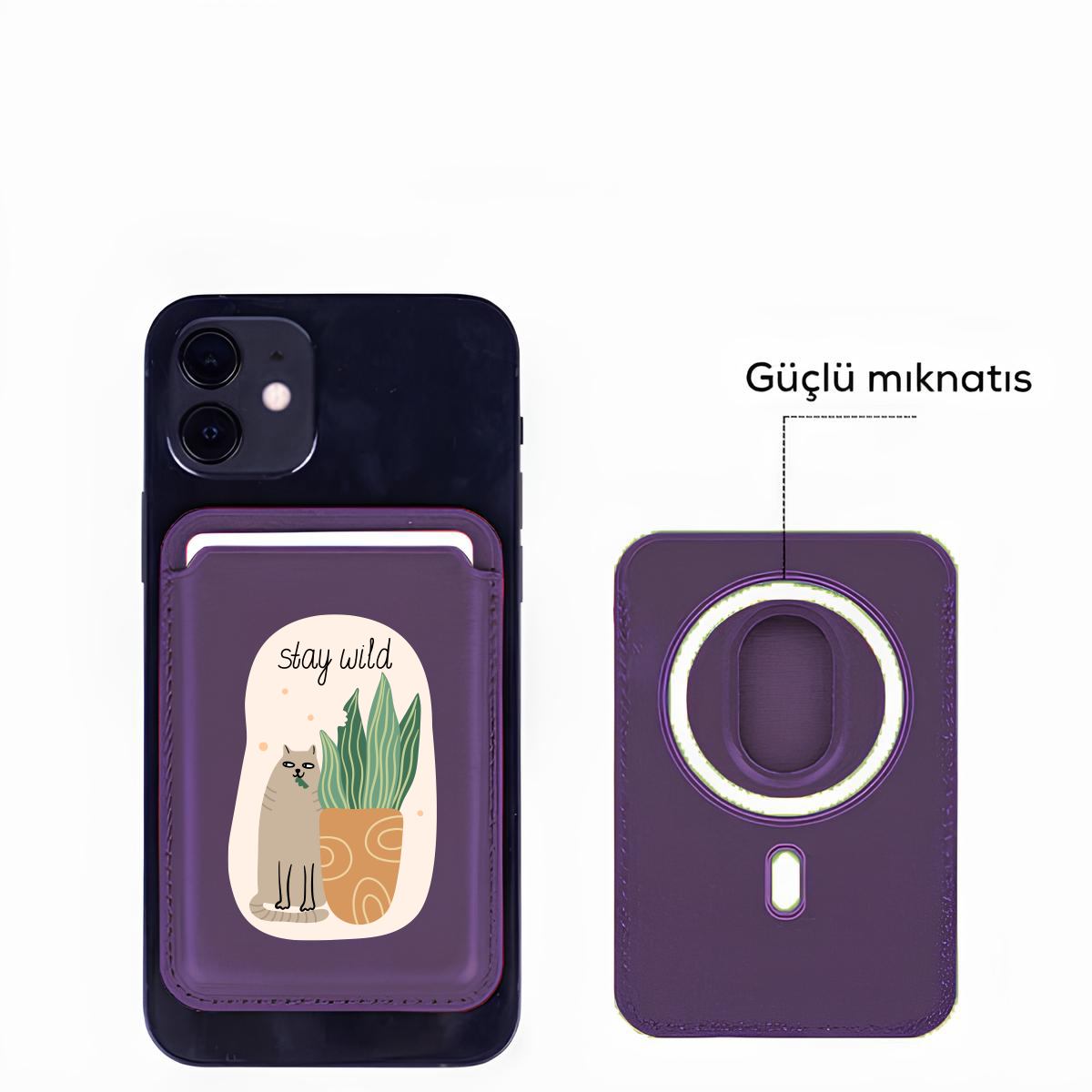 Apple iPhone Stay Wild Cardsafe Kartlık