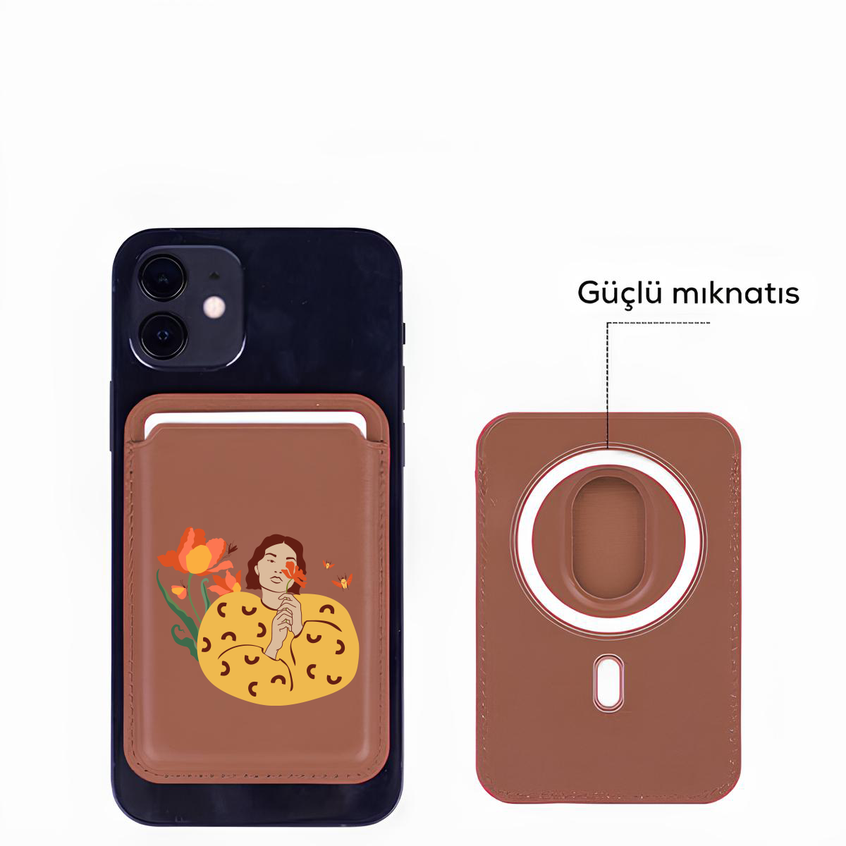 Apple iPhone Bird Flower Cardsafe Kartlık