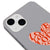 iPhone 13 Mini Gossip Love Telefon Kılıfı - Renkli Silikon - Gri