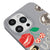iPhone 13 Pro Luck Lips Berry Telefon Kılıfı - Renkli Silikon - Gri