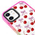 iPhone 11 Berries Ribbons Telefon Kılıfı - Artycase - Pembe Yeşil