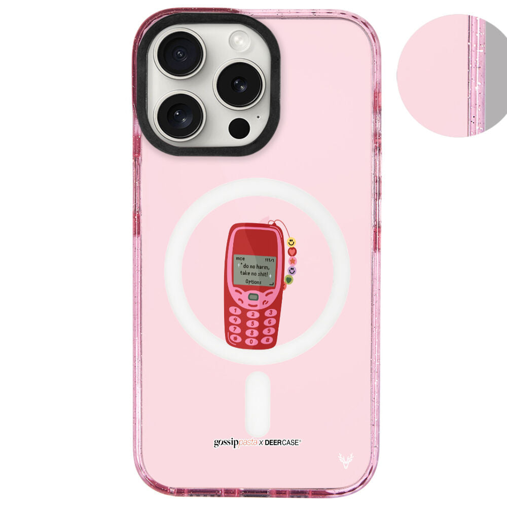 MagsafeliArtycaseSimliPembe