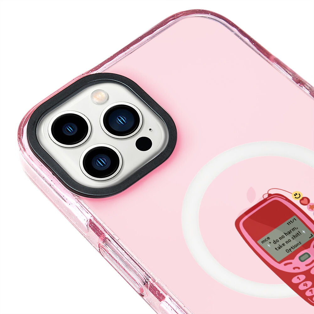 MagsafeliArtycaseSimliPembe