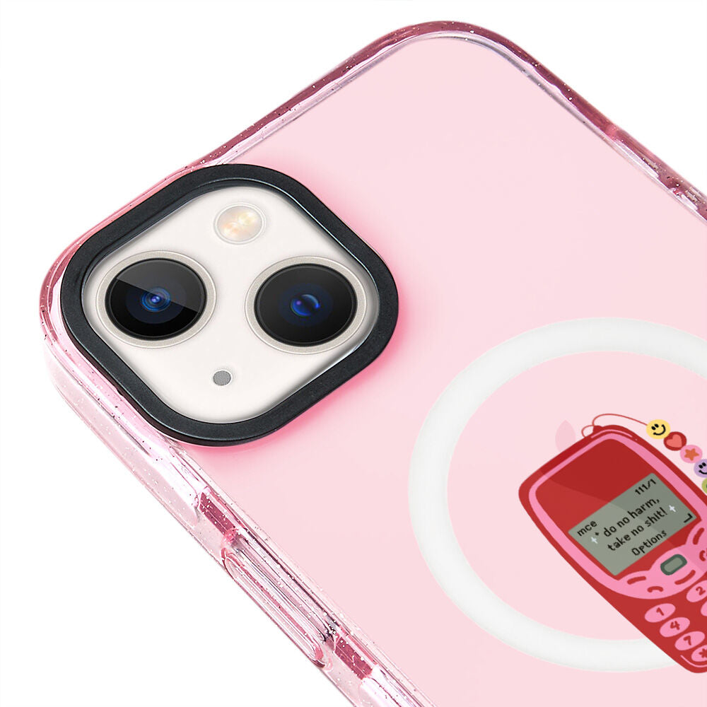 MagsafeliArtycaseSimliPembe