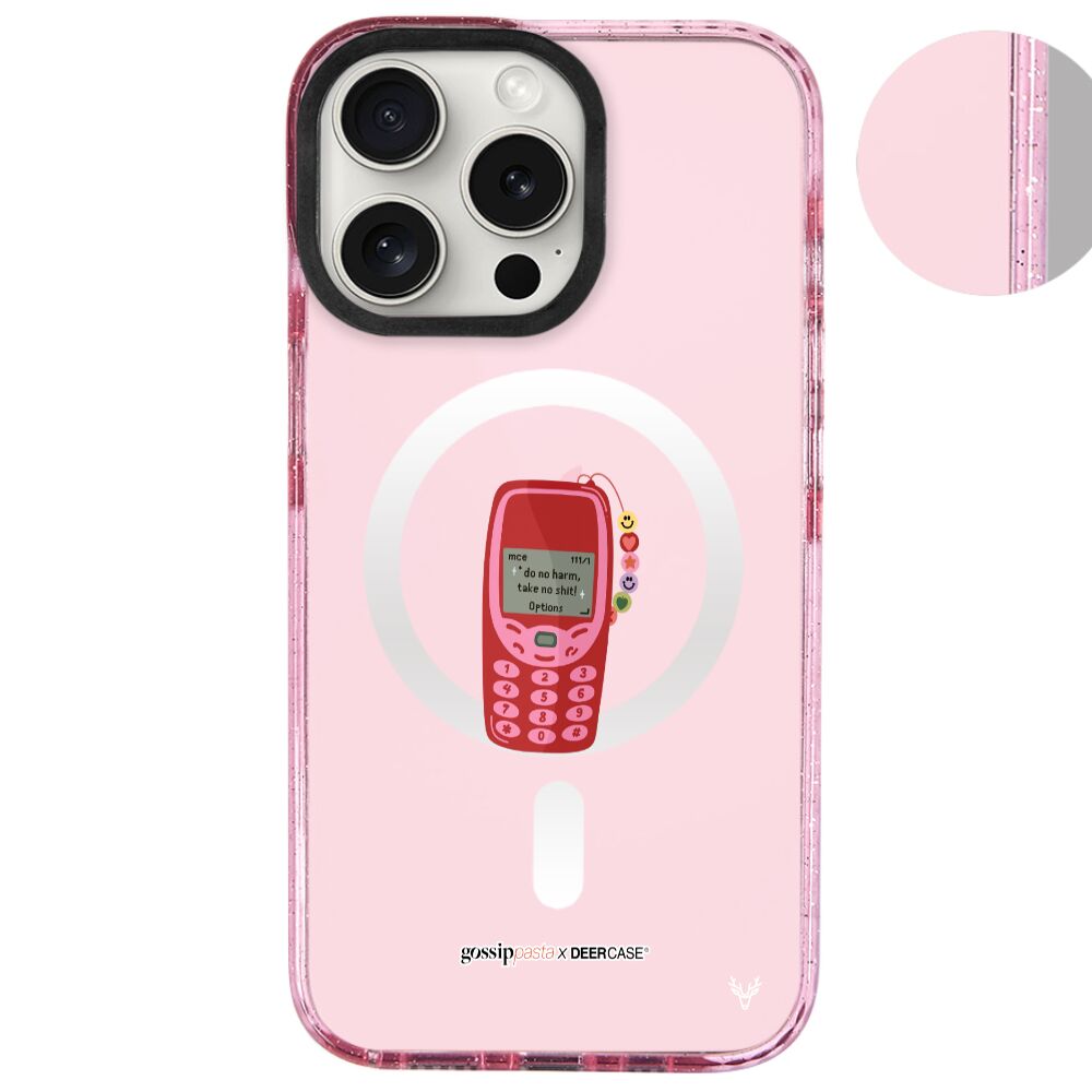 MagsafeliArtycaseSimliPembe