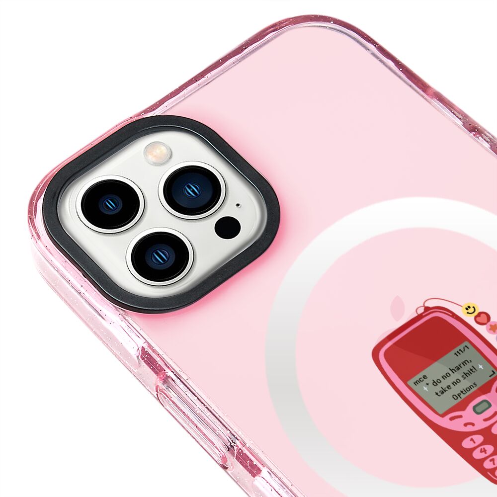 MagsafeliArtycaseSimliPembe