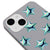 iPhone 13 Mini Gossip Star Telefon Kılıfı - Renkli Silikon - Gri