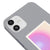 iPhone 12 Mini Intiution Telefon Kılıfı - Renkli Silikon - Gri