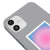 iPhone 12 Alignment Telefon Kılıfı - Renkli Silikon - Gri