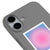 iPhone 16 Alignment Telefon Kılıfı - Renkli Silikon - Gri