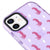 iPhone 11 Pink Leopar Telefon Kılıfı - Artycase - Simli Mor