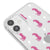 iPhone 12 Pink Leopar Telefon Kılıfı - Şeffaf - Saydam