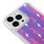iPhone 15 Pro Max Pink Leopar Telefon Kılıfı - Neon - Violet