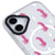 iPhone 16 Pink Leopar Telefon Kılıfı - Magsafeli Artycase - Beyaz