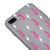iPhone 8 Plus Pink Leopar Telefon Kılıfı - Renkli Silikon - Gri