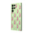 Samsung S22 Ultra Pink Leopar Telefon Kılıfı - Renkli Silikon - Yeşil