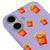 iPhone 16 Fries Before Telefon Kılıfı - Renkli Silikon - Lila