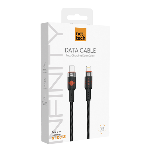 NT-DC33 30W Plastik 100 Cm Type-C To Lightning Şarj ve Data Kablosu
