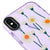 iPhone XS Papatyalar Telefon Kılıfı - Artycase - Simli Mor