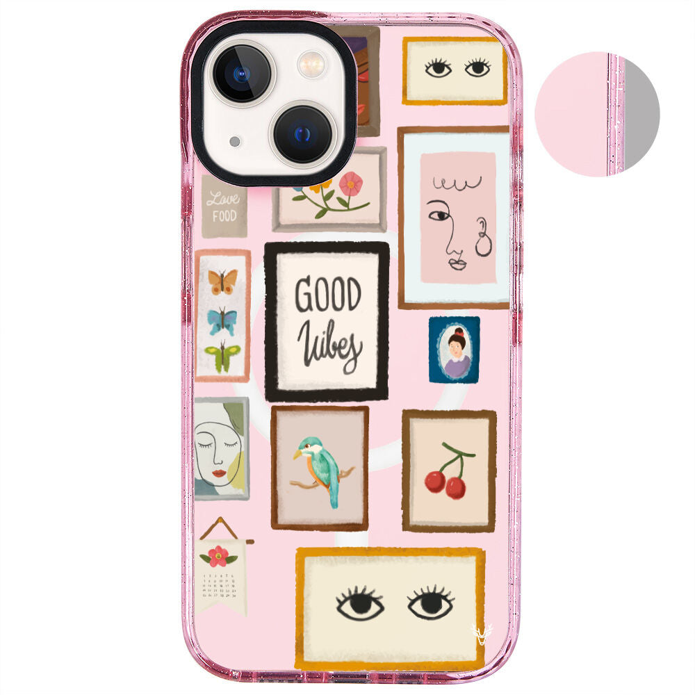 MagsafeliArtycaseSimliPembe