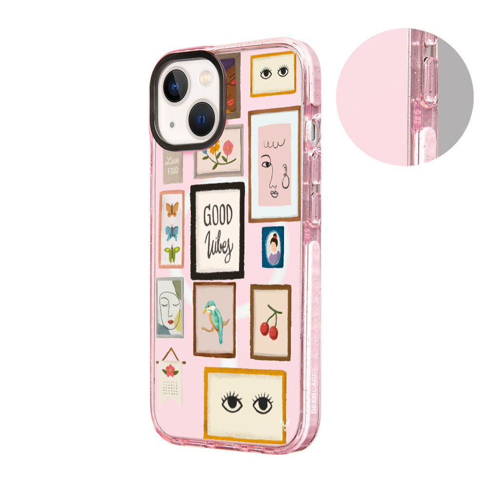 MagsafeliArtycaseSimliPembe