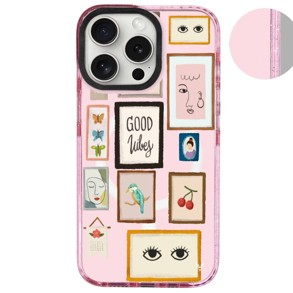 MagsafeliArtycaseSimliPembe